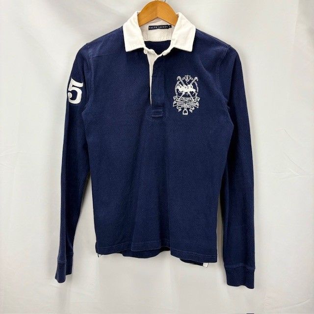 RALPH LAUREN ラガーシャツタイプ 長袖 ポロシャツ サイズⅬ