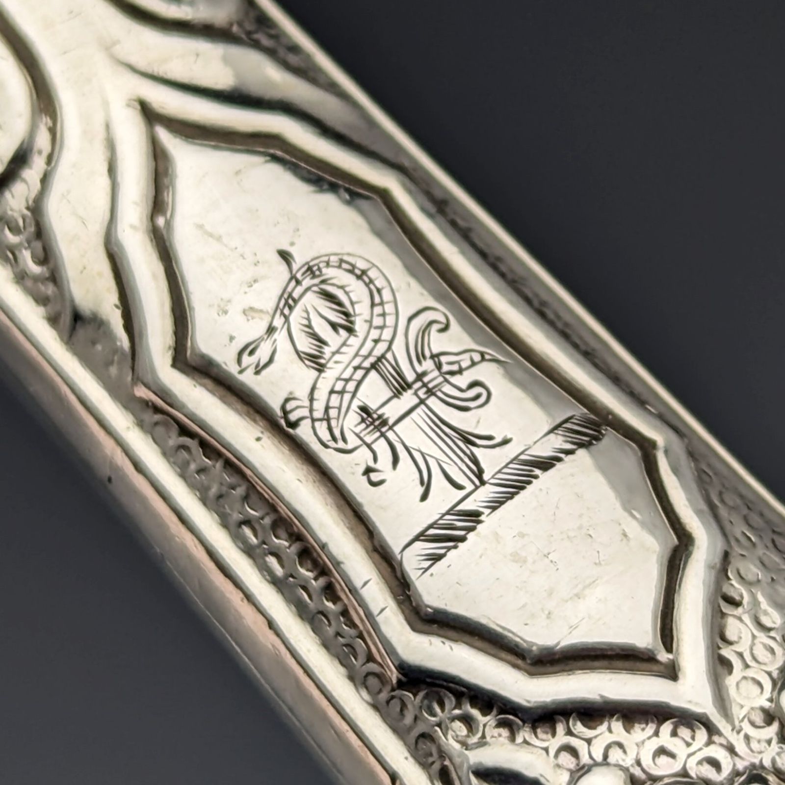 1830年 英国アンティーク 純銀ハンドル フォーク3本セット John