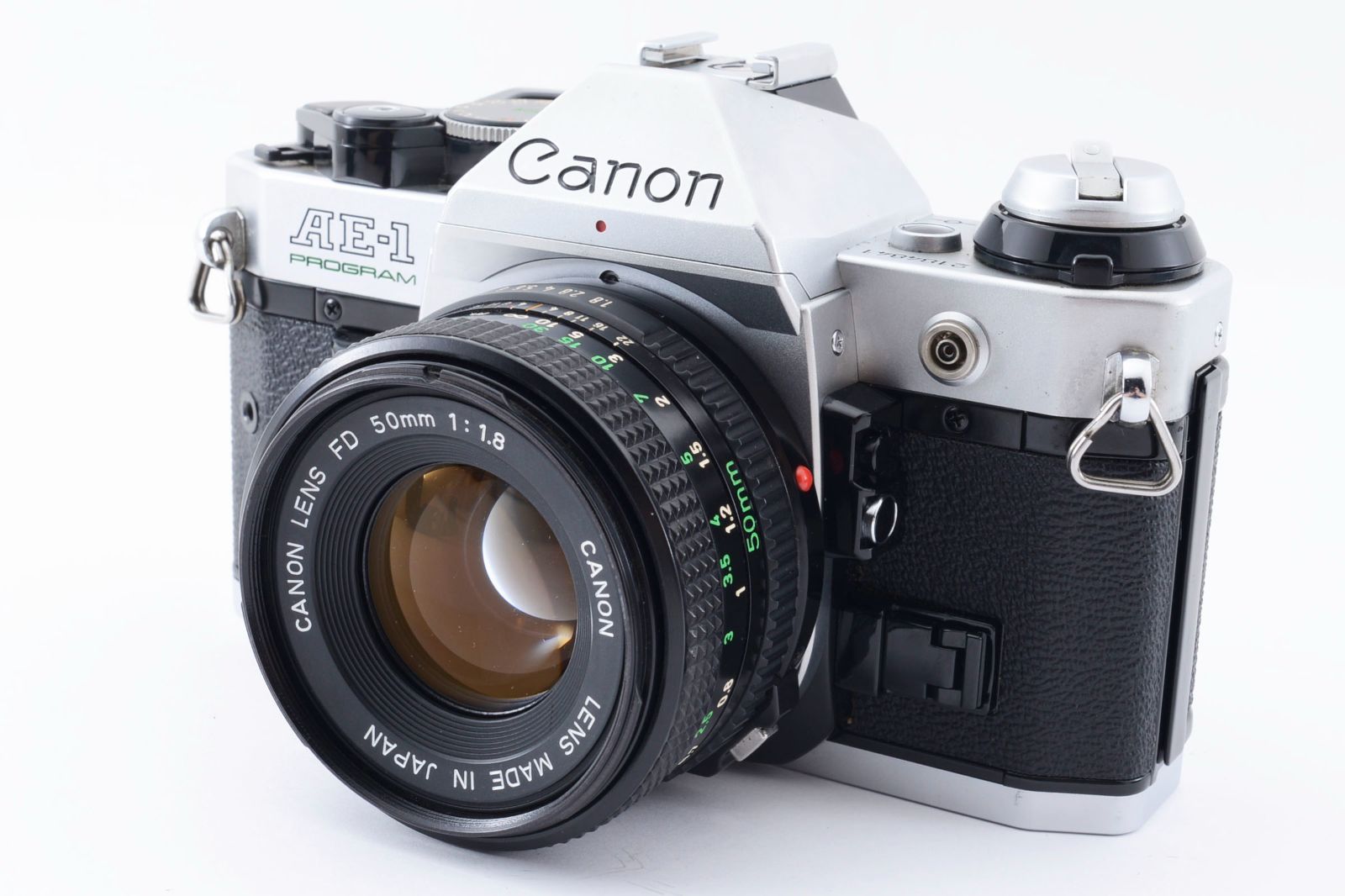 極美品】Canon キヤノン AE-1 PROGRAM + NEW FD 50mm F1.8 ☆露出計