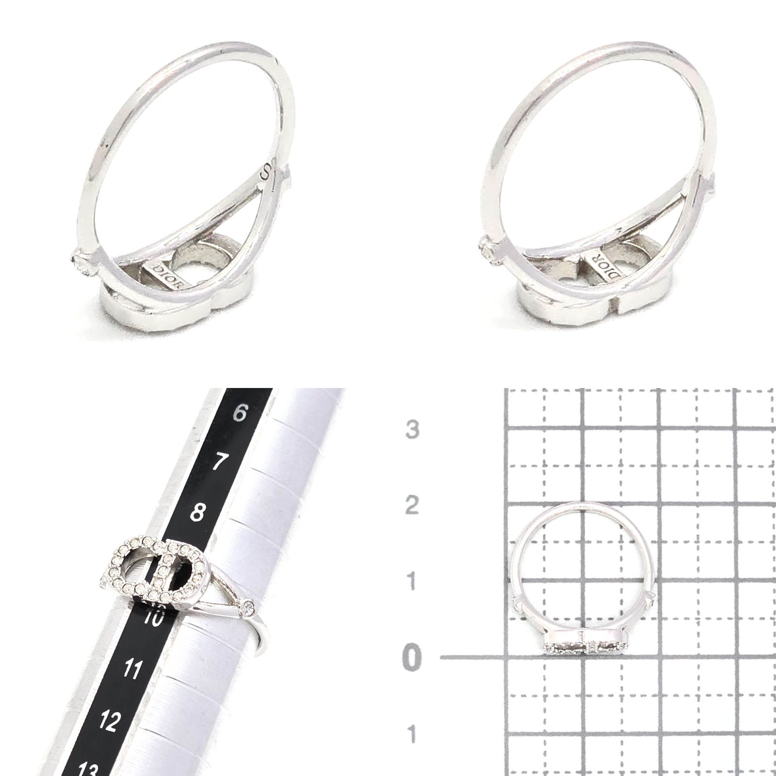 DIOR ディオール CLAIR D LUNE リング S 約9.5号 ホワイト