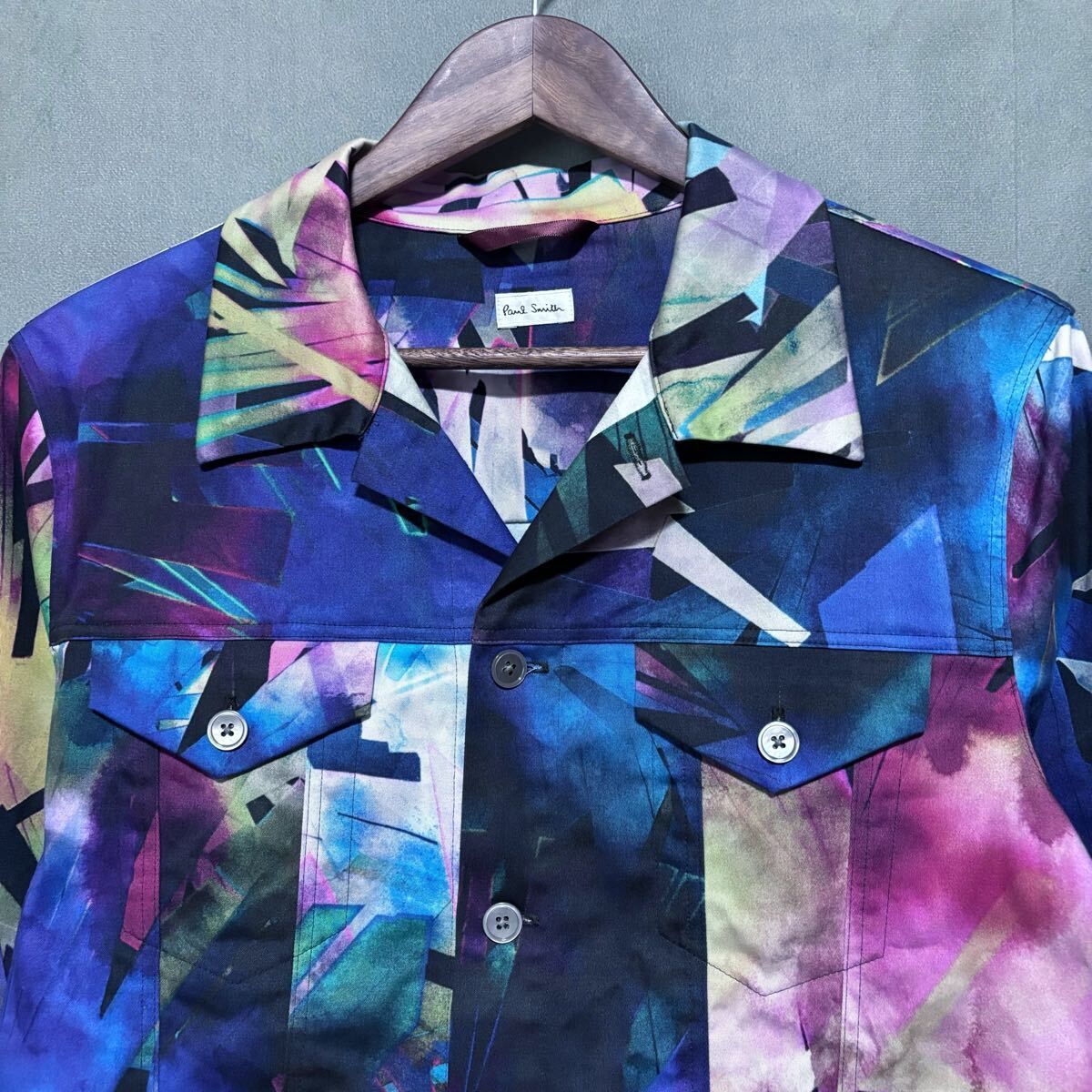 Paul Smith ポールスミス 幾何学柄 タイダイプリント コットン 