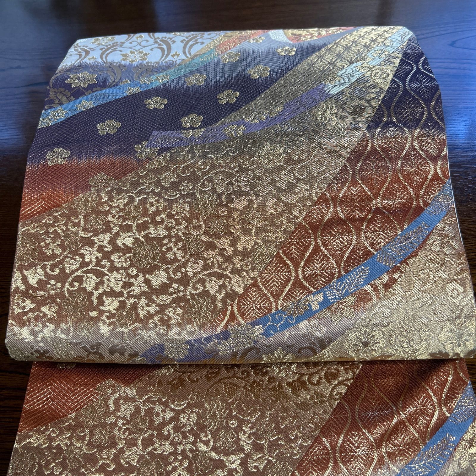 No.88 西陣織高級 正絹九寸名古屋帯 美品 未使用 - メルカリ 