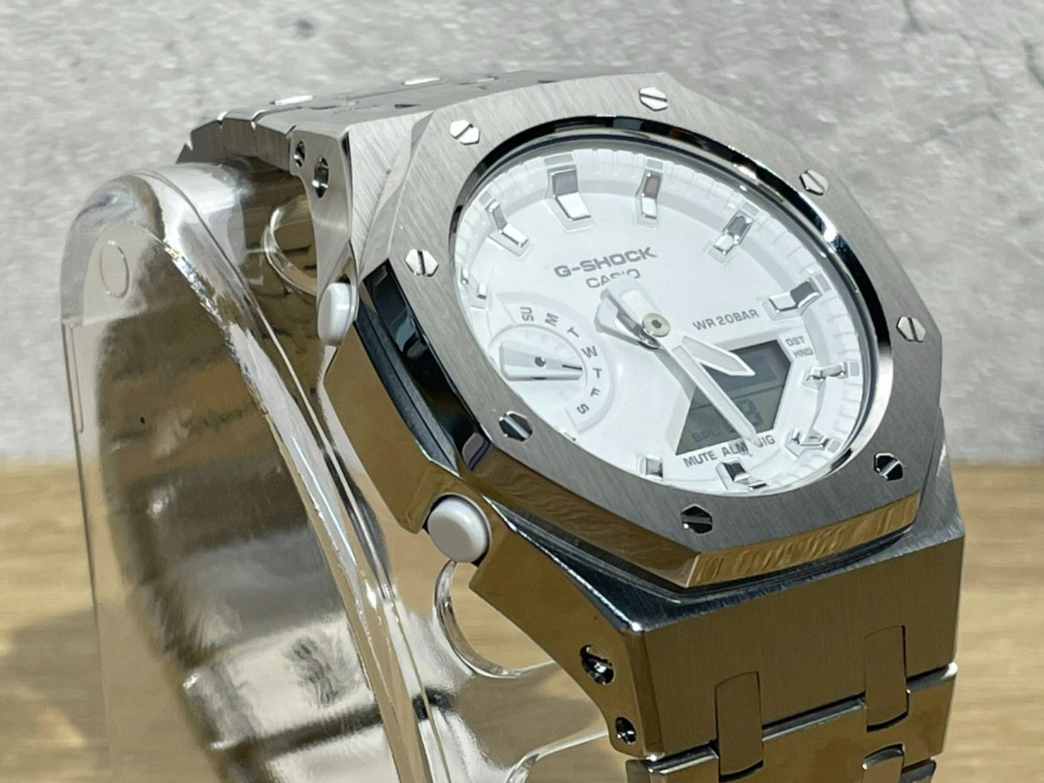 カシオ Gショック シルバーメタル gma-s2100-7a カスタム - メルカリ