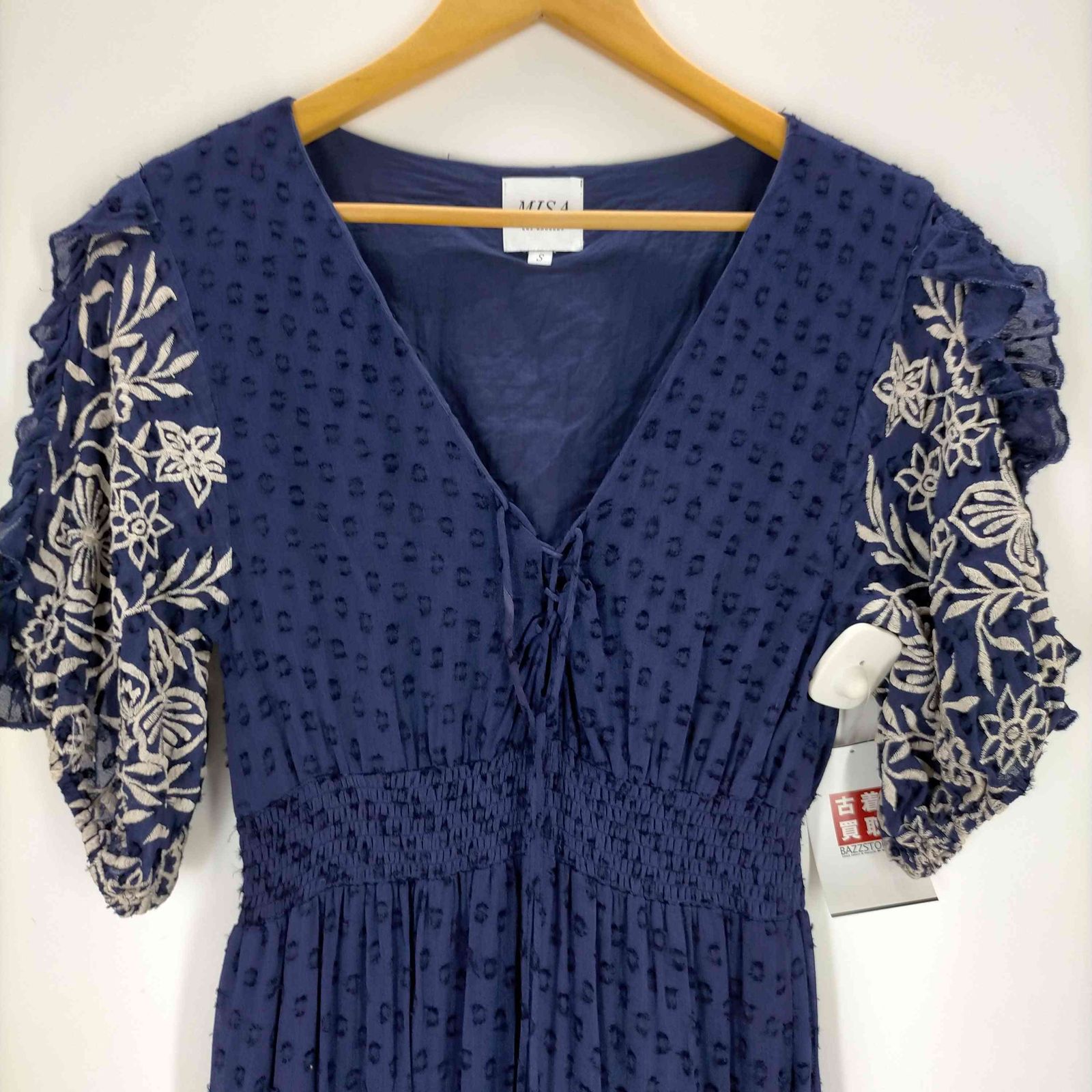 ミサロサンゼルス MISA 刺繍 ティアードワンピース レディース S  