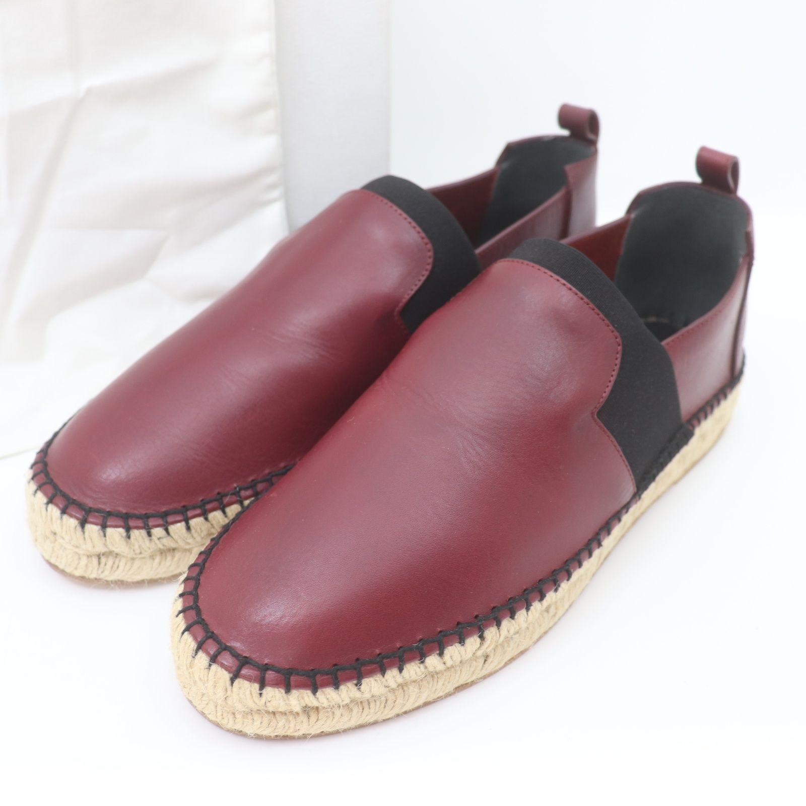 ITOJ2R46S8M4 美品 BALENCIAGA バレンシアガ 412367 レザー ボルドー 