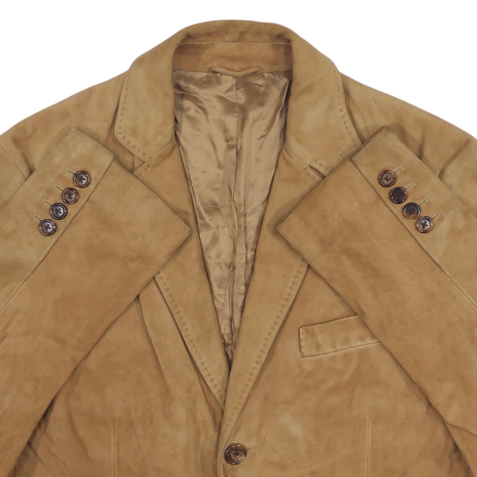 dunhill ダンヒル テーラードジャケット S イタリア製 レザー 茶