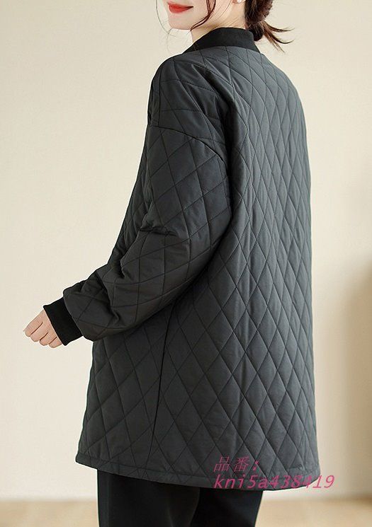 新作大特集! キルティング ジャケット ノー レディース アウター 秋冬 キルティングコート キルティングコート ノージャケット カーキ ショートコート kni5a438419