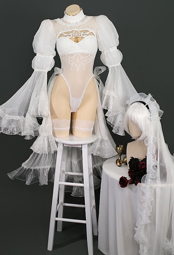 ニーアオートマタ 2B 花嫁 コスプレ 衣装 - メルカリ
