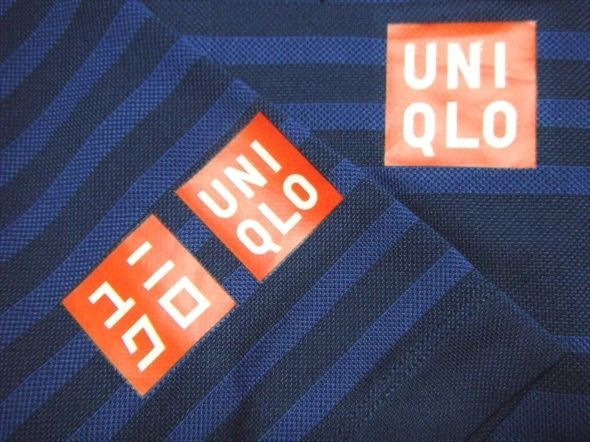 美中古品★UNIQLO ユニクロ NK ドライEX ポロシャツ Sサイズ ブルー系 2017 全仏オープンモデル 錦織圭