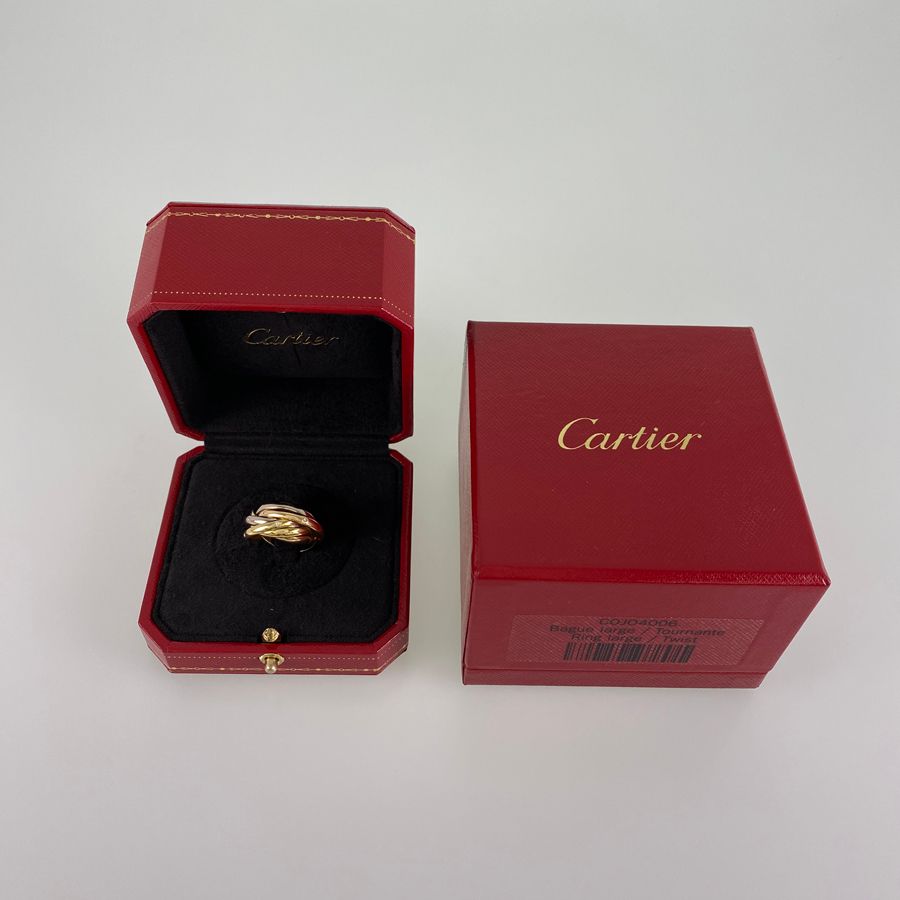 Cartier トリニティリング 箱付き Cartier TRINITY RING K18 750刻印 箱付き - メルカリ