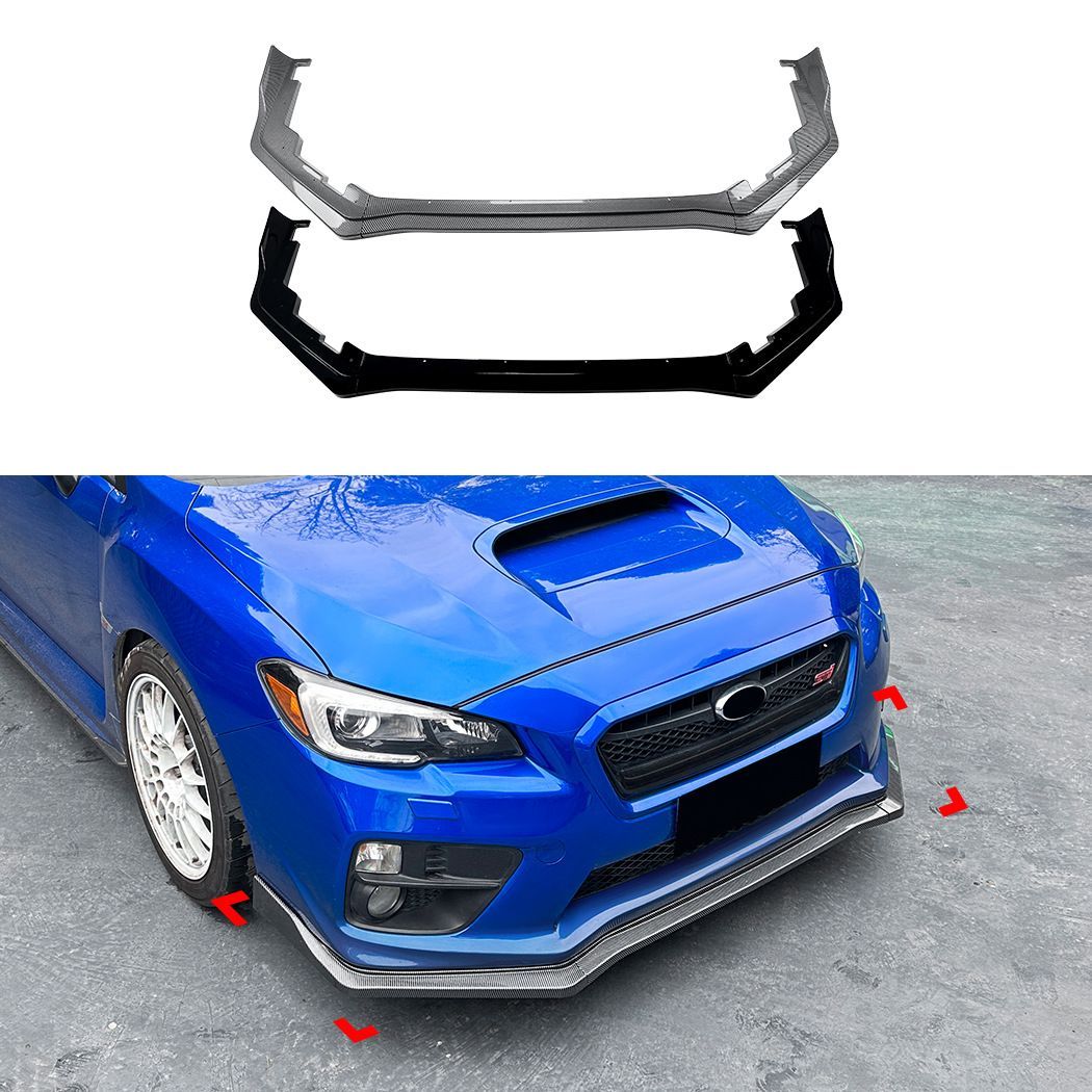 スバル WRX STI VA系 フロントリップスポイラー ABS製 2015-2021 ピアノブラック |4.16