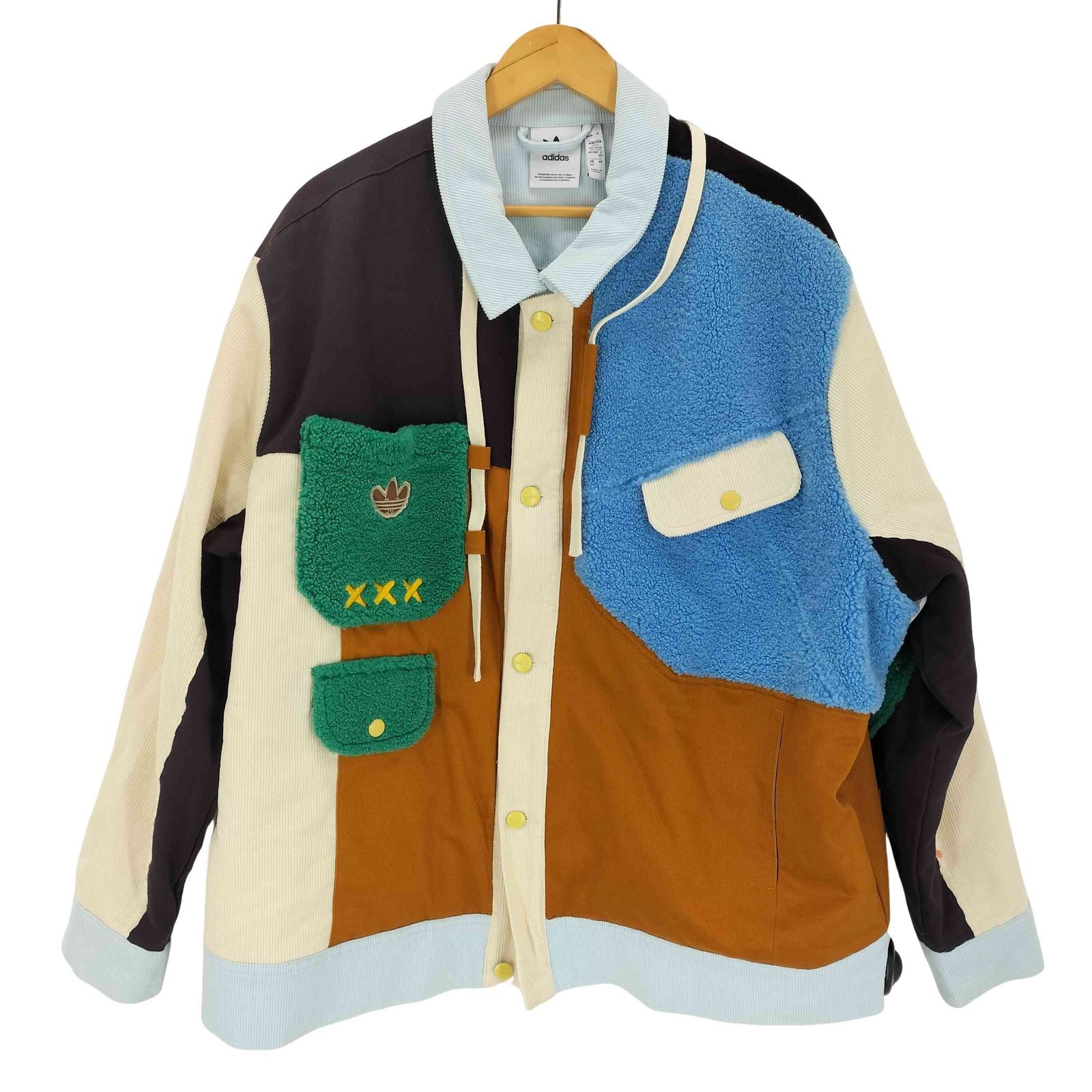 アディダスオリジナルス adidas Originals melting sadness Crossover Series Contrast Color Stitching logo Sports Jacket メンズ  X0