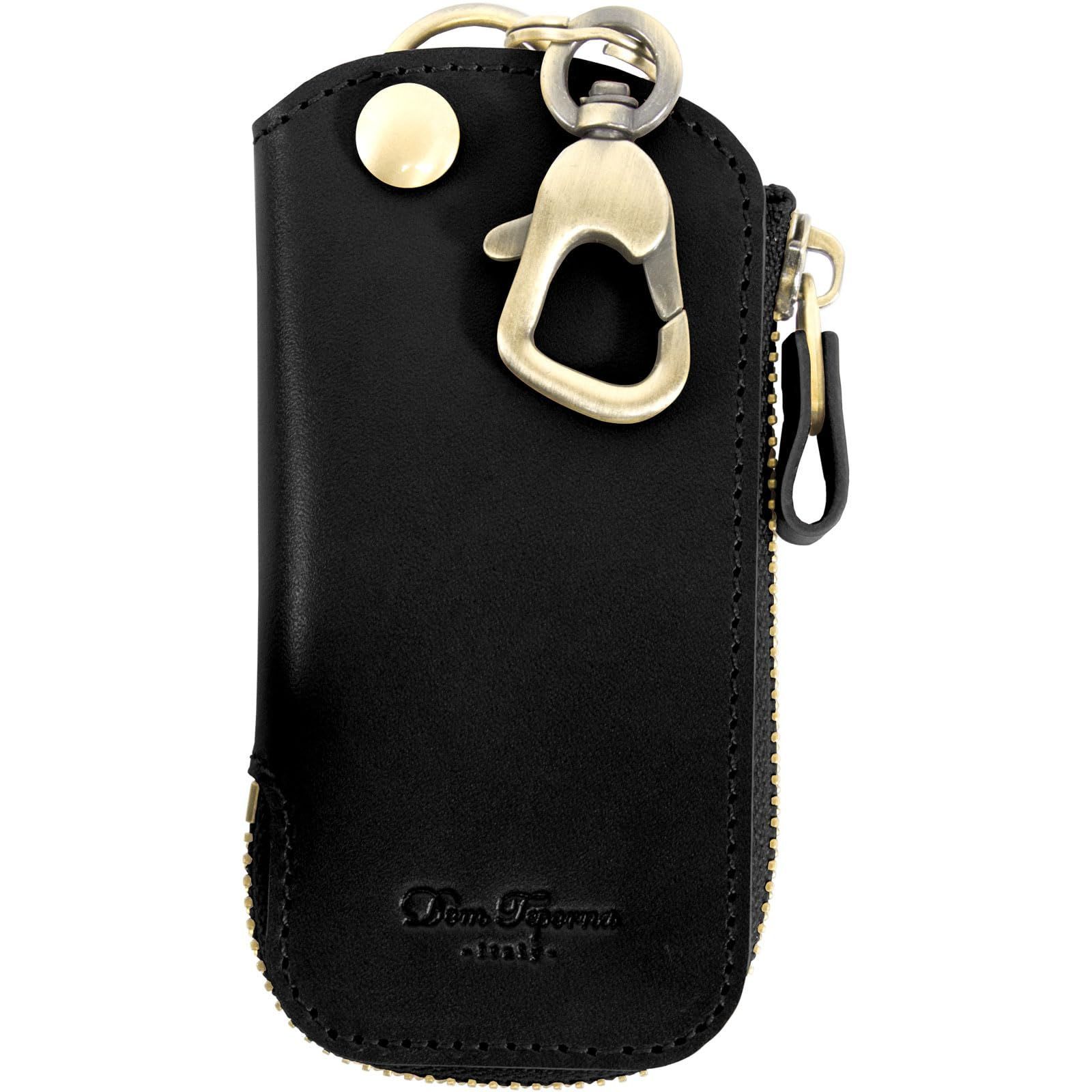 【新着商品】コンパクト 薄い カバー キーホルダー スマートキーケース 経年変化 イタリアンレザー 本革 メンズ キーケース Teporna] レディース [Dom