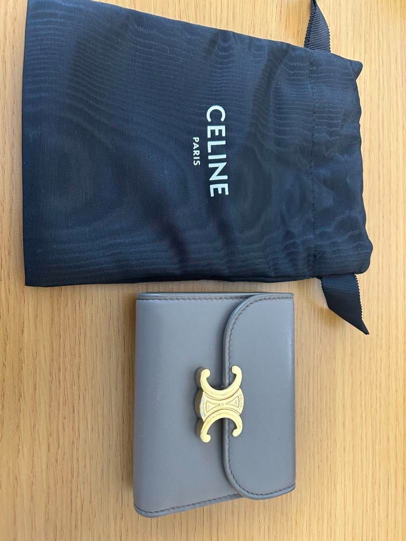 CELINE トリオンフ 財布 (ラムレザー)保存袋付き 未使用品☆CELINE