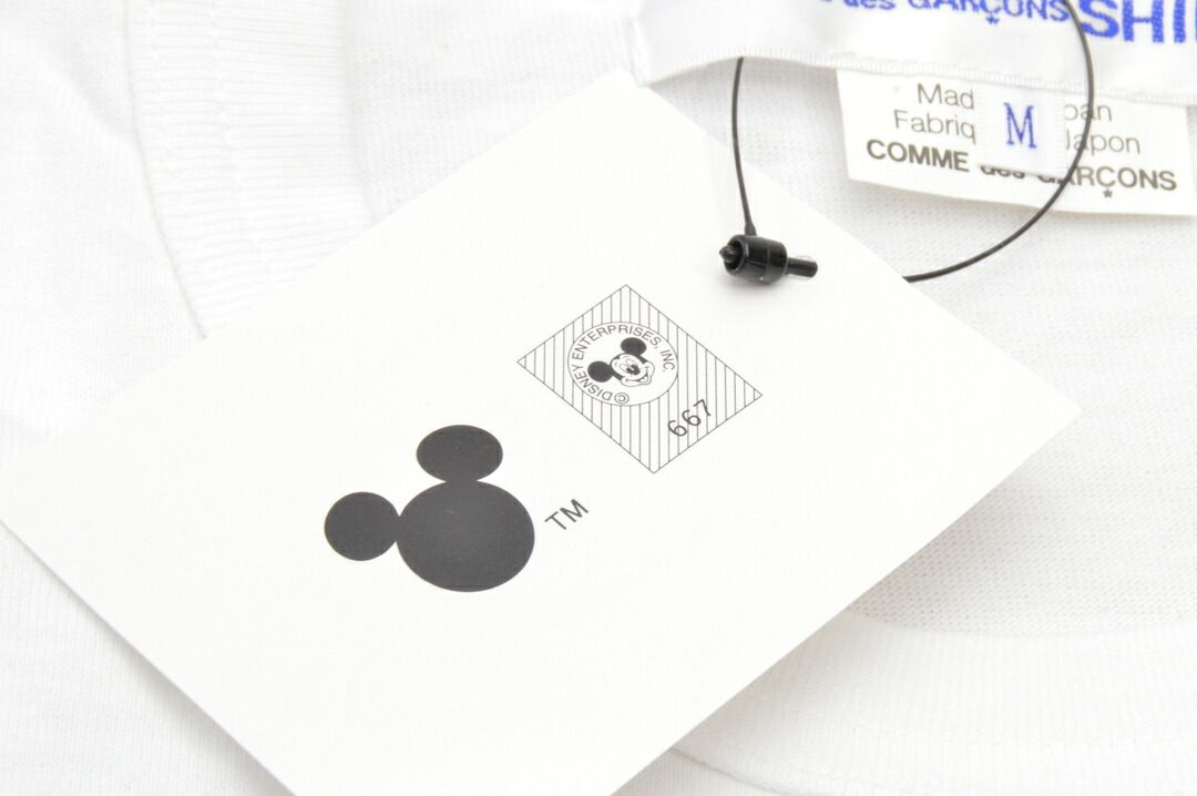 COMME des GARCONS - コムデギャルソン ディズニー COMME des GARCONS Disney コラボ Tシャツ 半袖 ミッキー ミニー サイズ M 日本製 レディース F-S4671 CDG からディズニーとのコラボ含む22年春夏の新作アイテムが登場