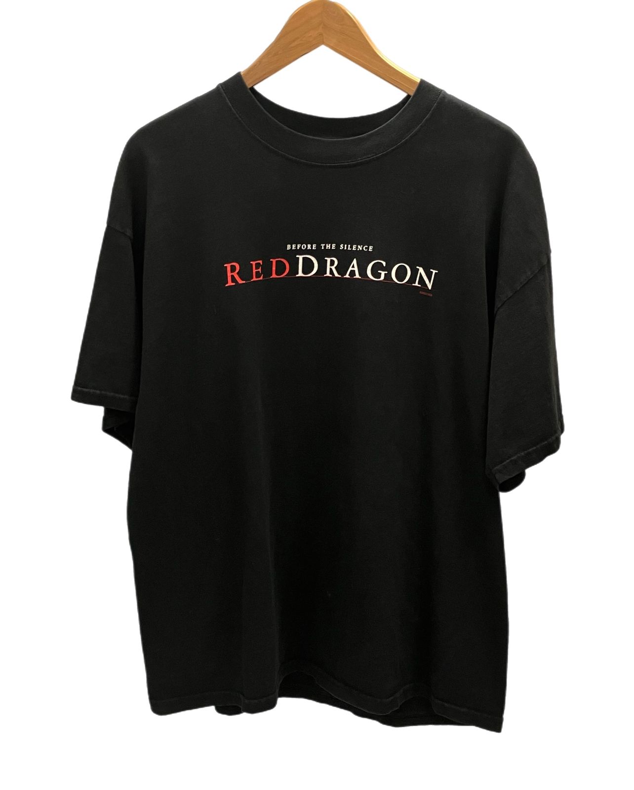 ヴィンテージ Vintage M&O knits BEFORE THE SILENCE RED DRAGON レッドドラゴン 羊たちの沈黙 映画  ムービー ©2002 XL Tシャツ プリント ブラック LLサイズ 101MT-2479 - メルカリ