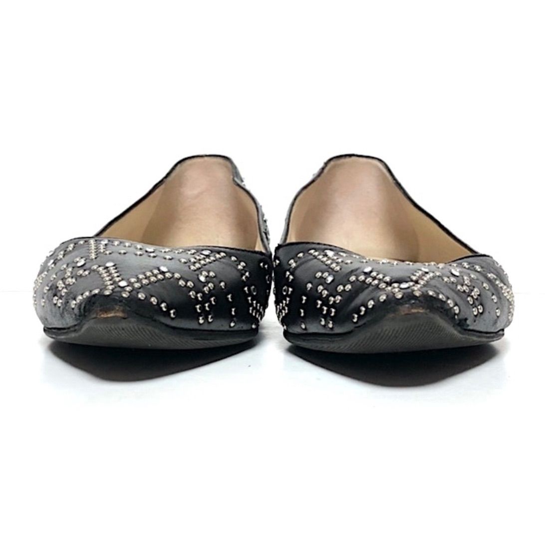 ジミーチュウ　星　スタースタッズ　バレリーナ　フラットシューズ　パンプス　新品 ジミーチュウパンプス星スタッズ黒36