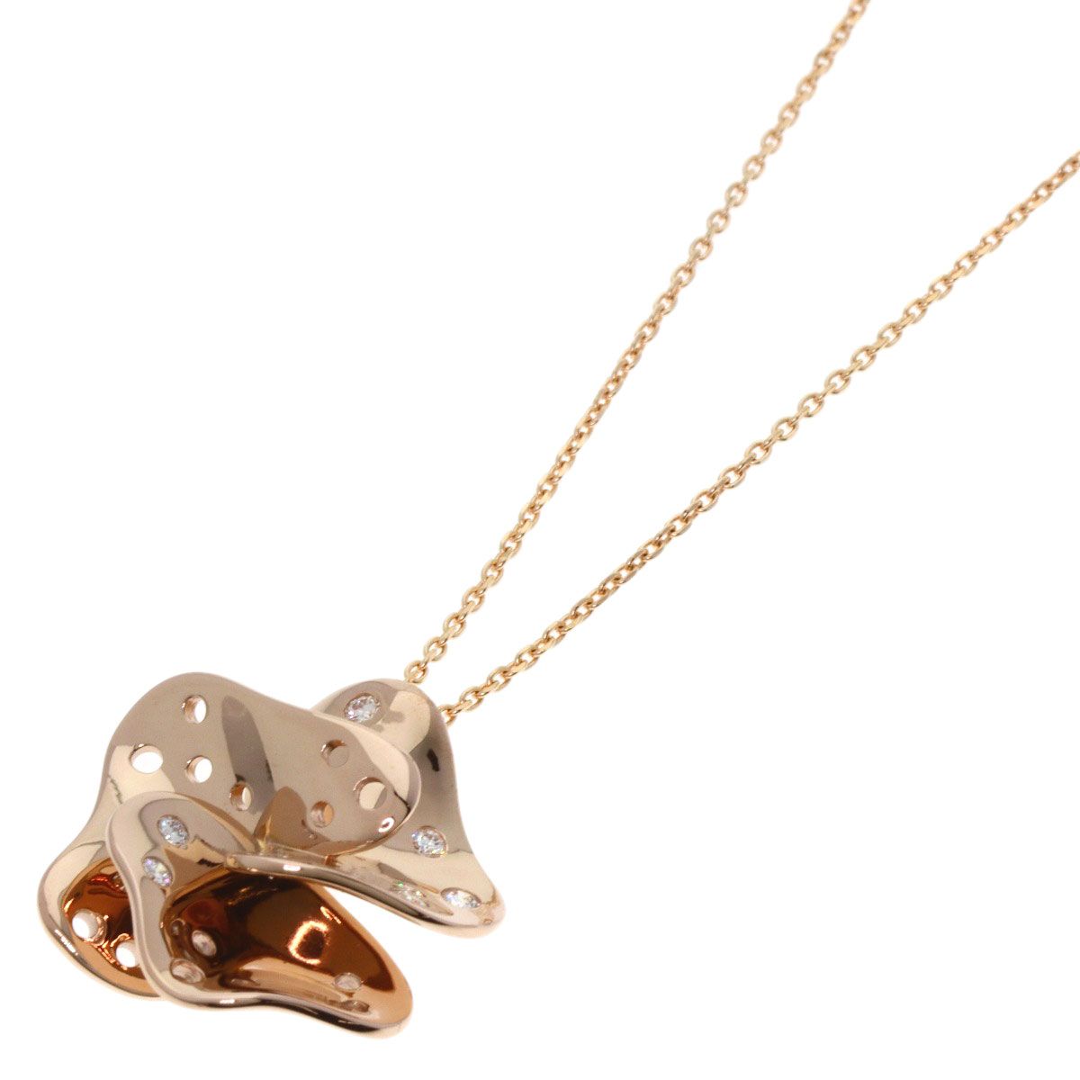 TASAKI ネックレス SG750 18K タサキ TASAKI - TASAKI ダイヤモンド ネックレス K18YG SG750