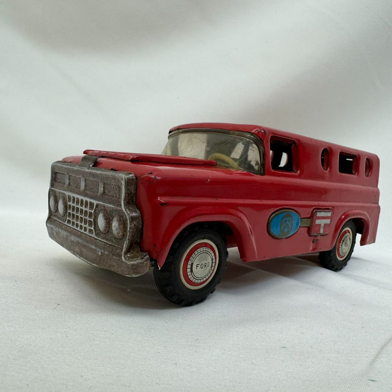 K【ヴィンテージ】1950年代 マルサン ブルドックトイ 郵便車 ブリキ