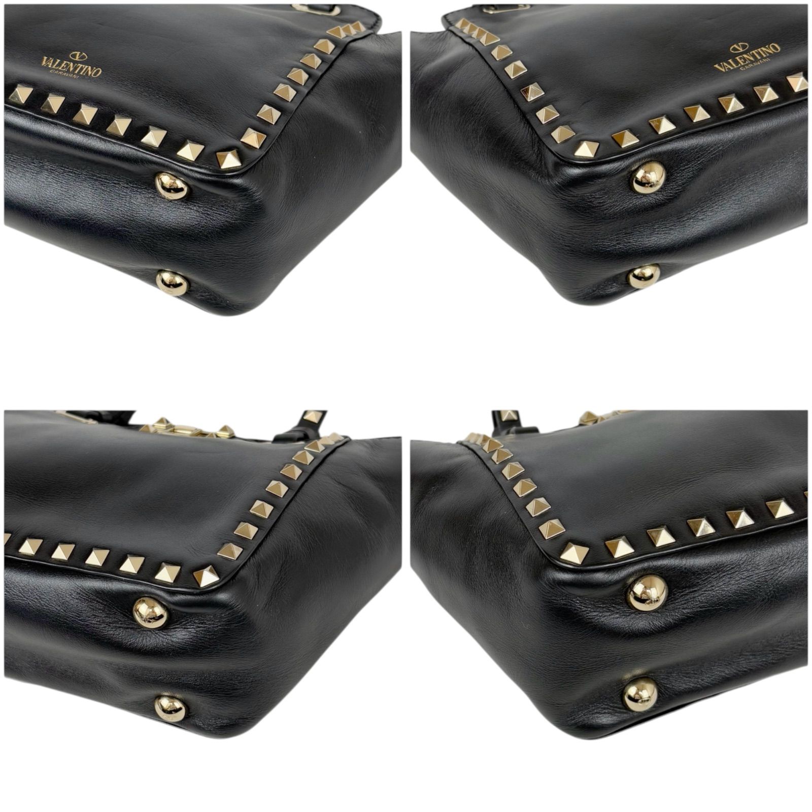 VALENTINO ヴァレンティノ ロックスタッズ 2WAY ミニトートバッグ 