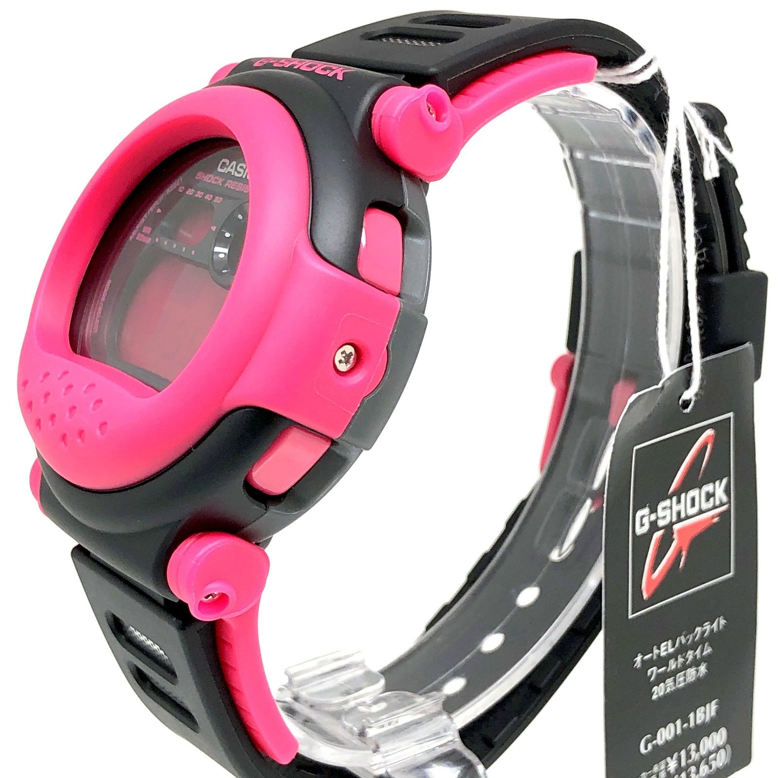 G-SHOCK ジーショック G-001-1B 復刻ジェイソン カプセルタフ ネグザクス ピンク×ブラック NEXAX DW-001 2010年9月発売 G-SHOCK ジーショック G-001-1B 復刻ジェイソン カプセルタフ