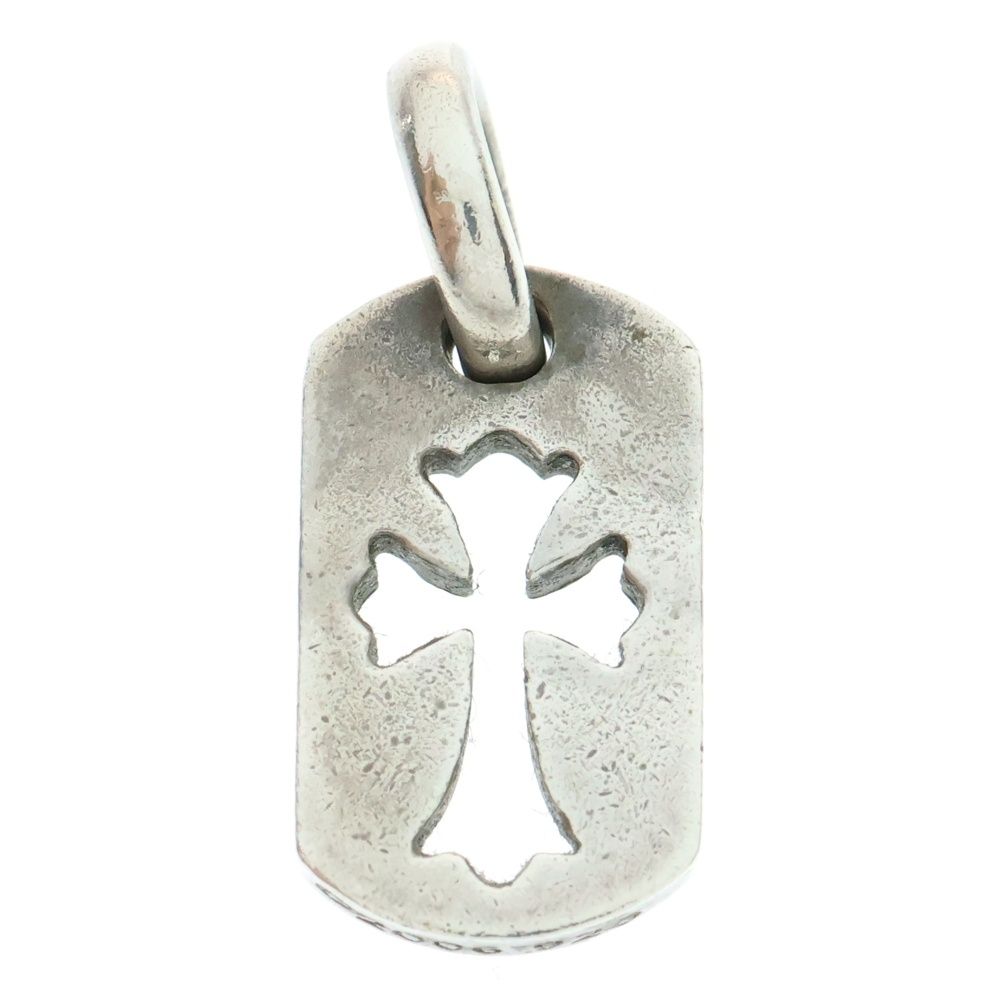 CHROME HEARTS クロムハーツ DT TNY CO CRS タイニーカットアウトクロスドッグタグ チャーム ペンダントトップ シルバー BCA252