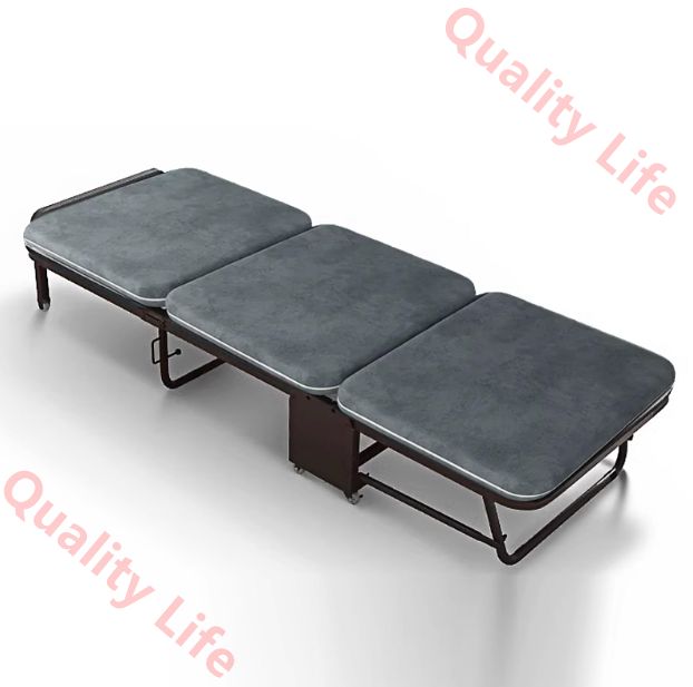 折り畳みベッド メモリーフォームマットレス付き 折りたたみベッド 5段階調節 な背もたれ ポータブルおりたたみベット 大人用キャンピングベッド