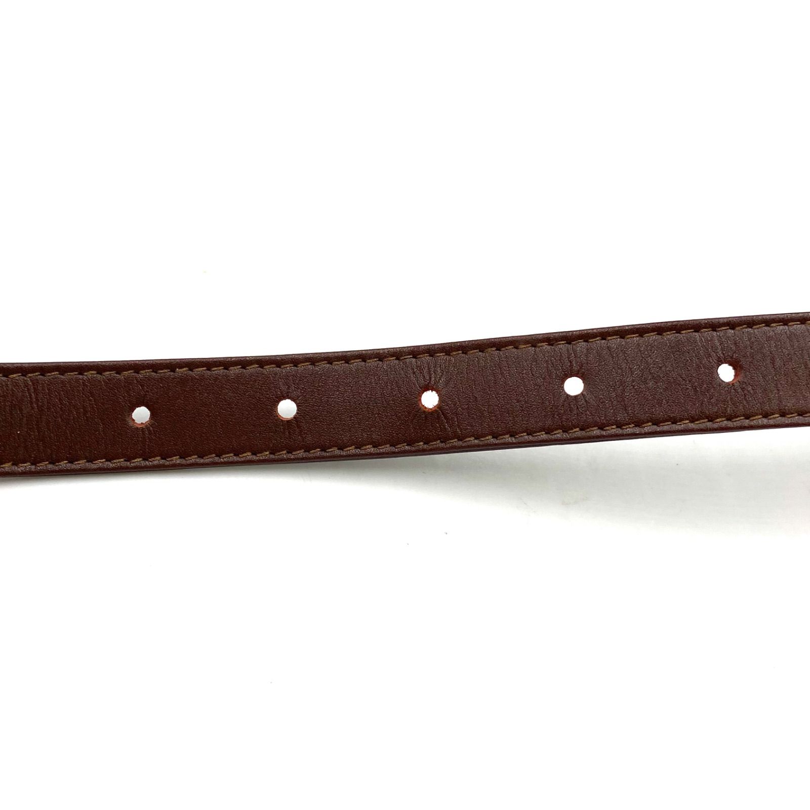 DIOR ディオール　ベルト　レザー　金具　ブラウン　茶色 美品 Christian Dior クリスチャン ディオール ベルト ウエスト