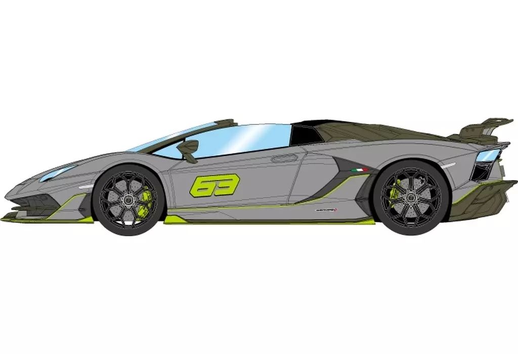 ミニカー 1|18 Lamborghini Aventador SVJ 63 Roadster 2019 グリジオアケーソ EML030G