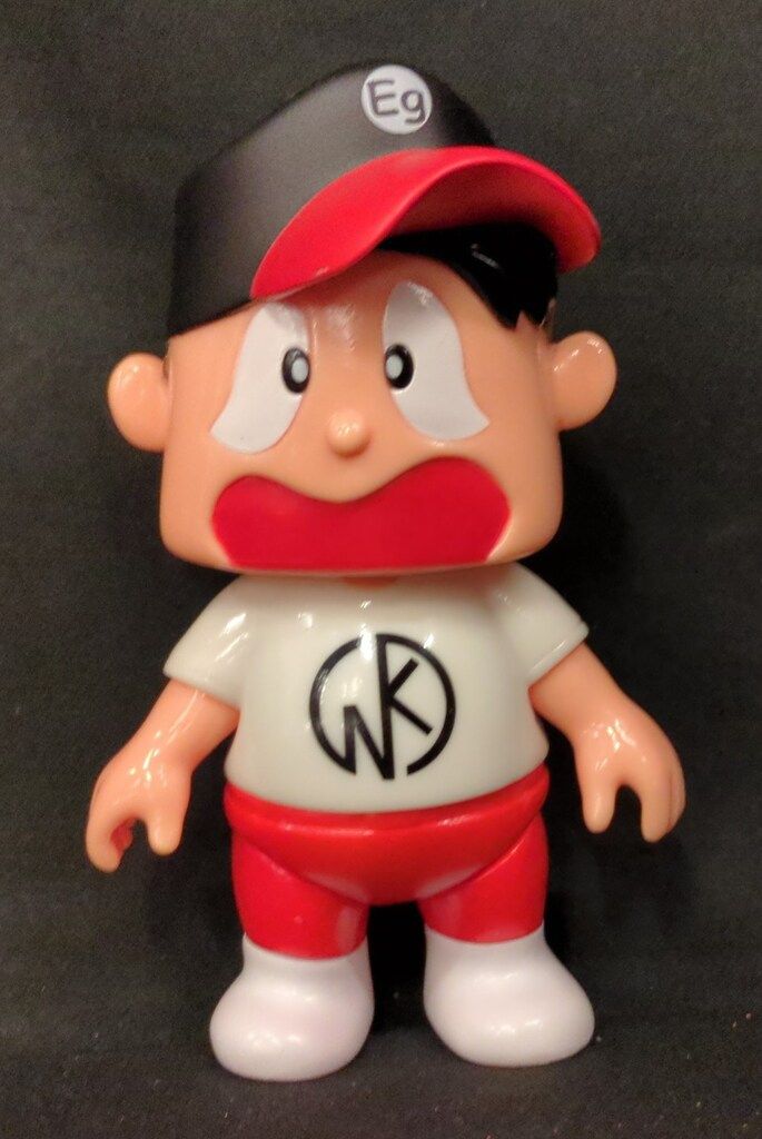 ファイブスタートイ ノスタルジックソフビ ゆでたまごちゃん キン肉マン通巻100巻記念ver 白シャツ オレンジズボン 白シャツ