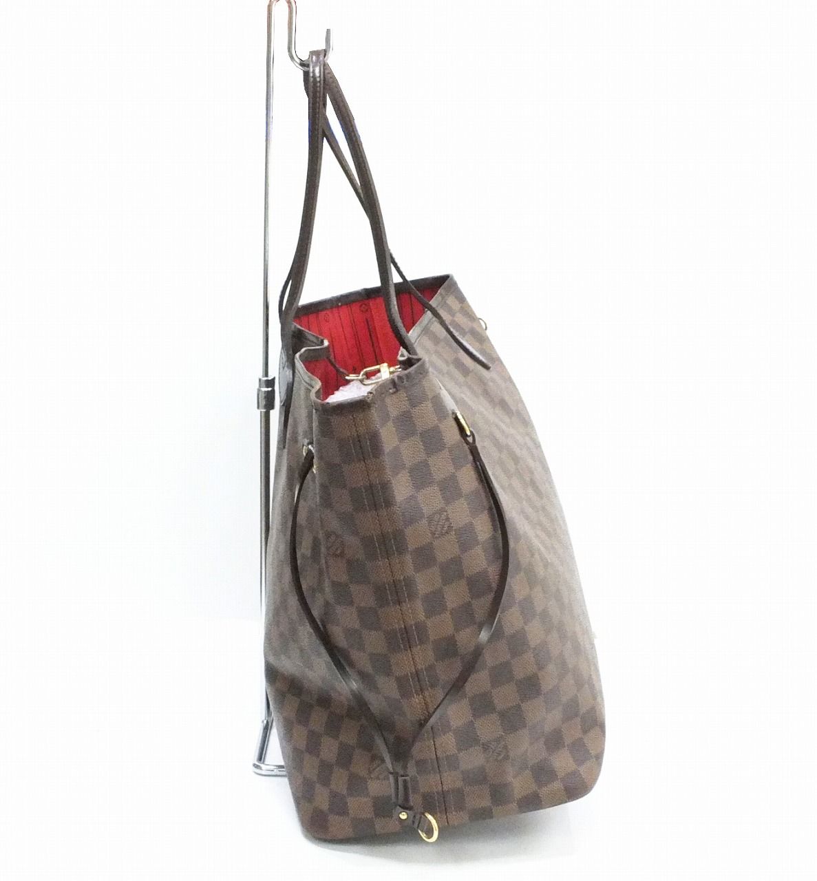 Louis Vuitton ルイヴィトン ネヴァーフルGM ダミエ M51106 トートバッグ ブラウン キャンバス 肩掛けカバン 【中古】  JA-17424