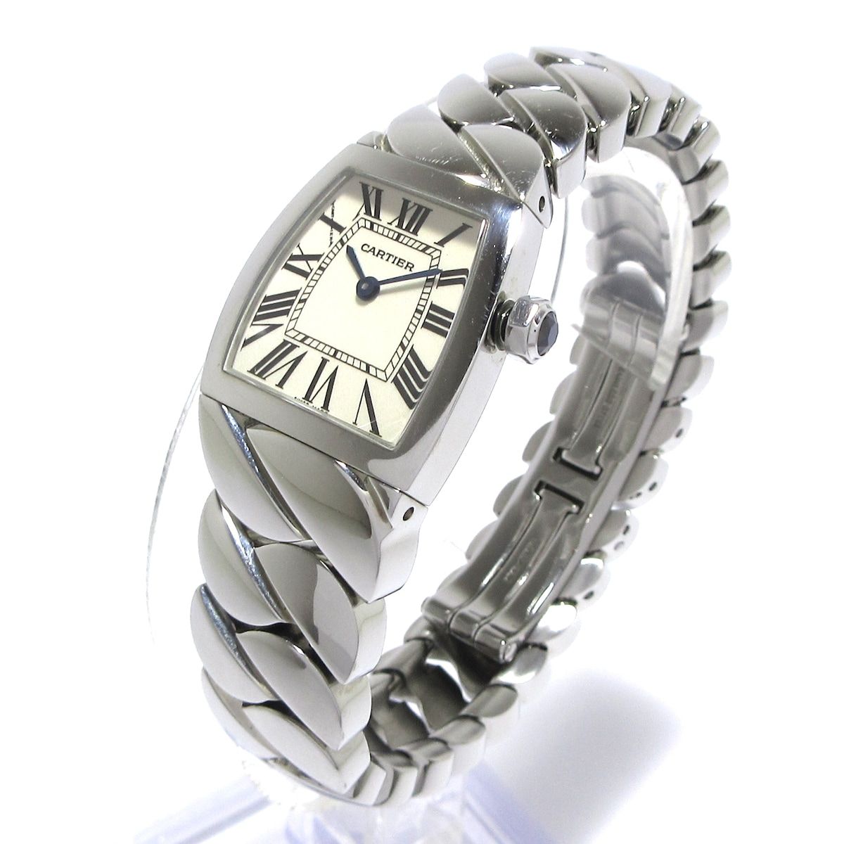 Cartier カルティエ 腕時計 ラドーニャSM W6600121 レディース SS アイボリー