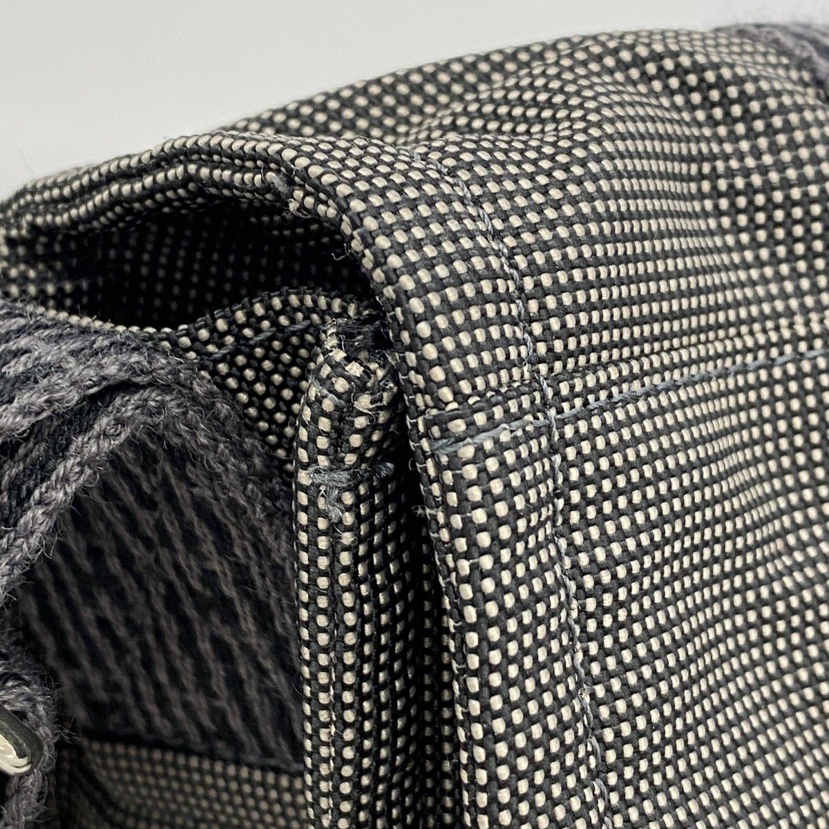 HERMES エールライン ショルダーバッグ キャンバス グレー HERMES エルメス ショルダーバッグ エールライン バサスMM