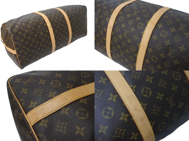 LOUIS VUITTON ルイヴィトン キーポルバンドリエール60 モノグラムキャンバス ボストンバッグ M41412 ゴールド金具 美品  59102