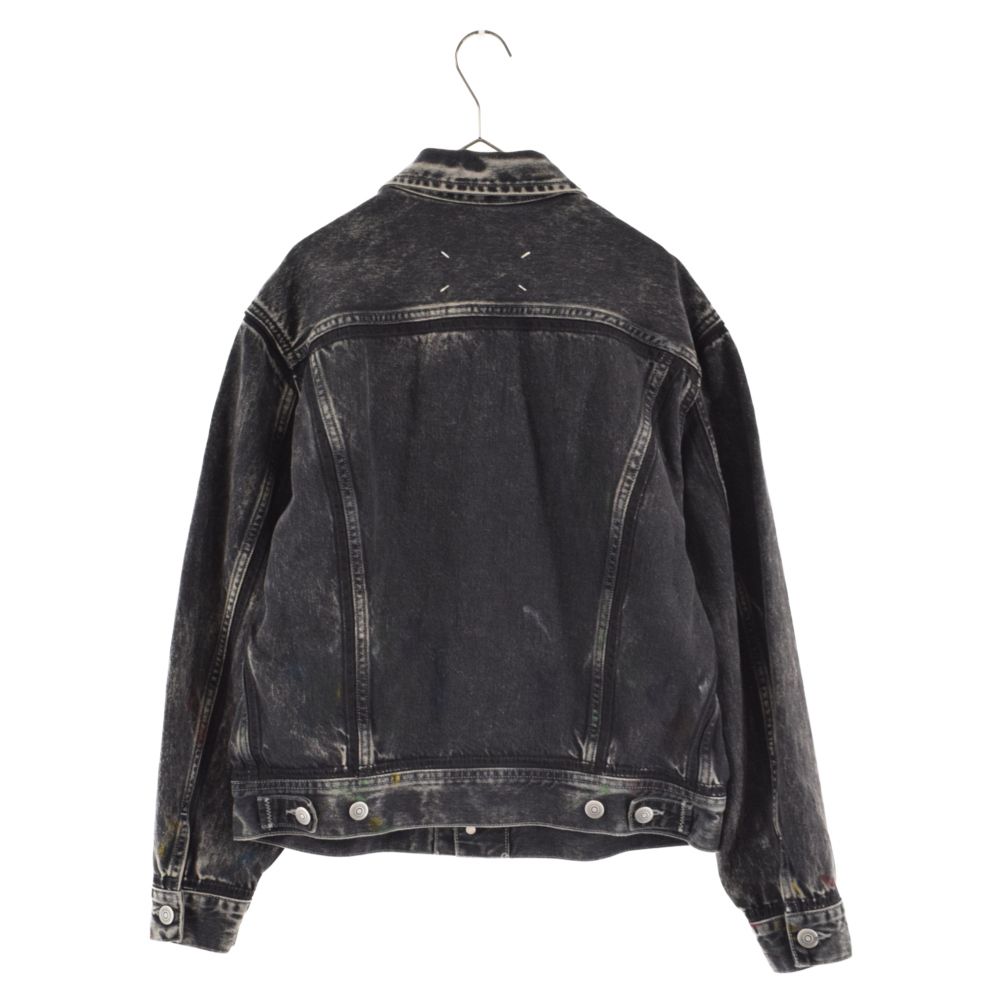 Martin Margiela (マルタンマルジェラ) 22AW Painted Black Denim Jacket S50AM0577  S30842 ペイント加工 ブラックデニムジャケット ブラック - メルカリ