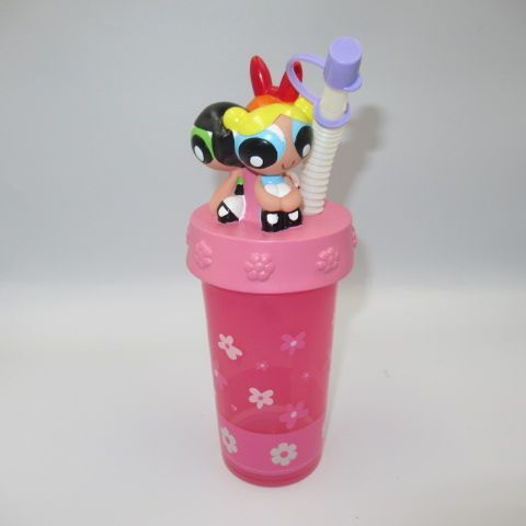 2002年Powerpuff Girlsパワーパフガールズドリンクボトル人形フィギュアぬいぐるみブロッサムバブルスバターカップ