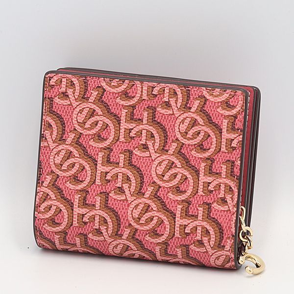 COACHコーチ コーチ コインケース ピンク コーティングキャンパス