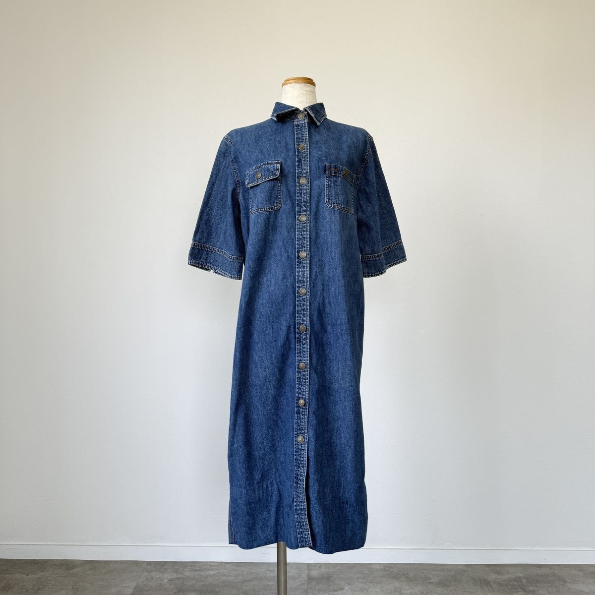 古着 ラルフローレン Ralph Lauren LAUREN JEANS COMPANY デニムワンピース レディースM相当|eaa538129
