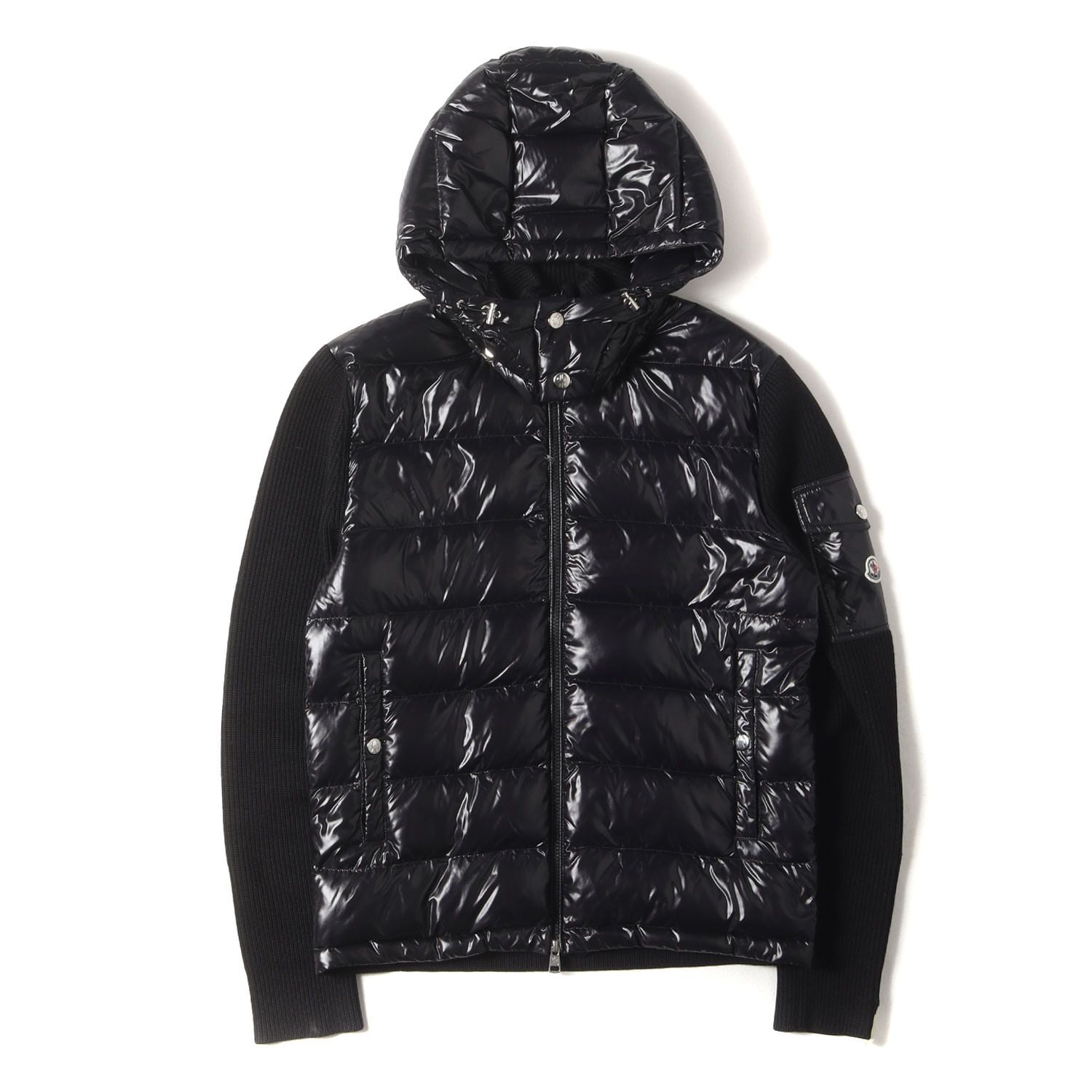 MONCLER モンクレール ジャケット サイズ:L フーデッド ニット コンビ 