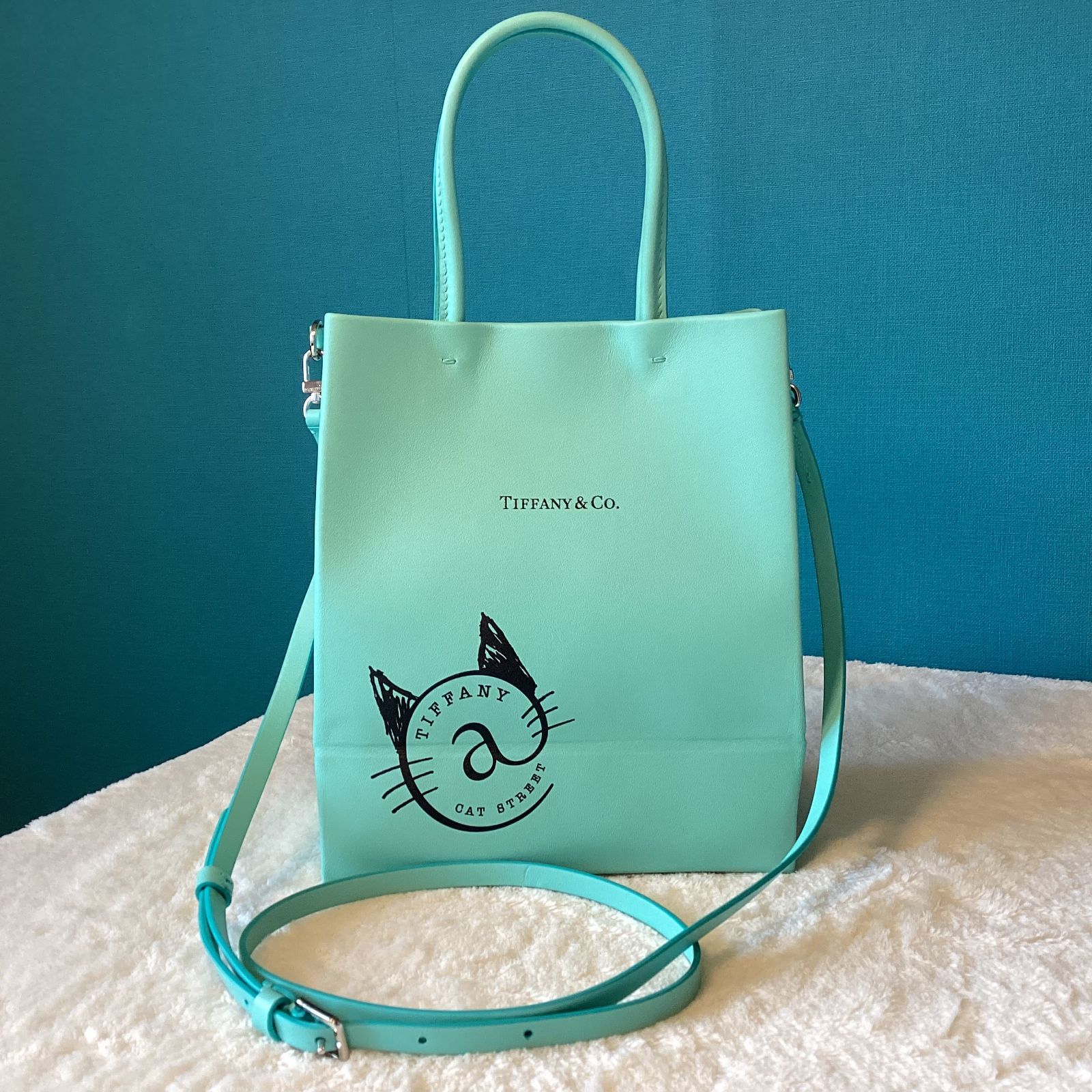 TIFFANY&Co. ティファニー レザー キャットストリート スモール ...