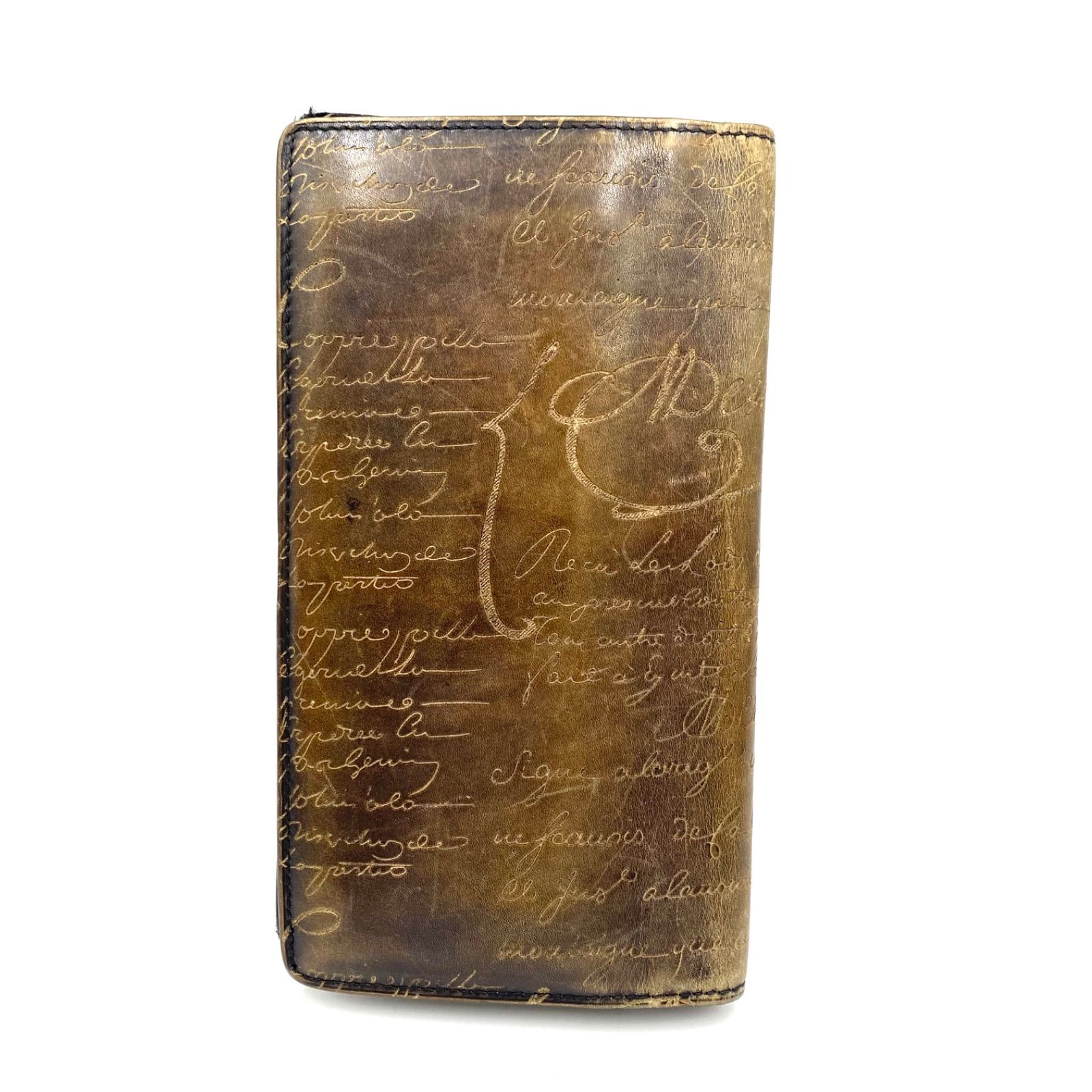 ベルルッティ Berluti 長財布 カリグラフィ 二つ折り ブラウン