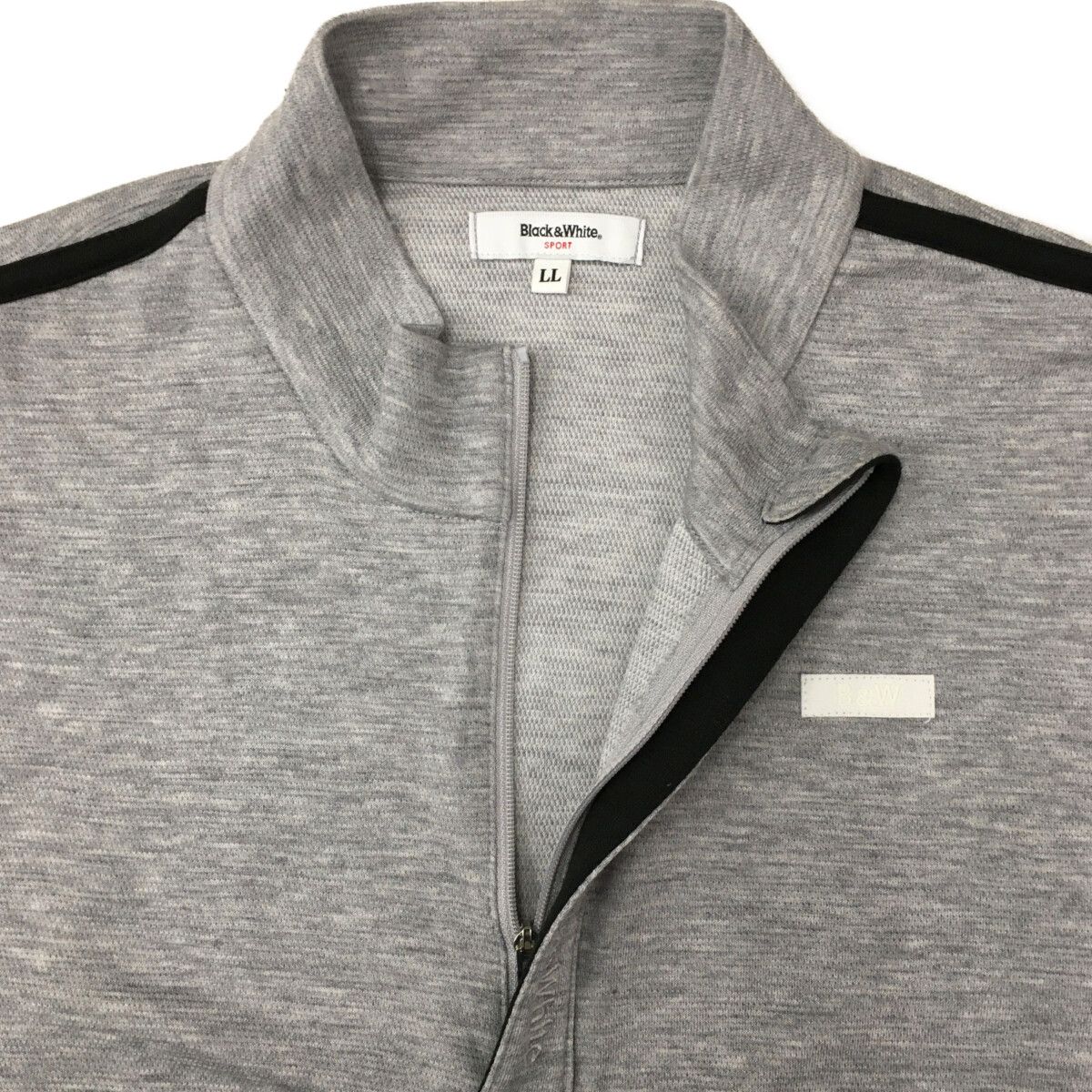 中古 メンズ ブラック＆ホワイト BLACK&WHITE 長袖シャツ LL グレー