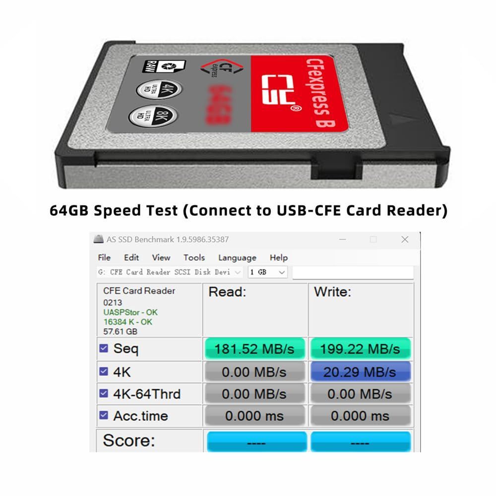 2025年最新作が続々入荷中！ 即日発送 RAW 8K PCIe XSカメラ対応 CFBアダプター CFE 拡張 メモリーカード 64GB Type-B NF-SA-079-064G CFexpress NFHK