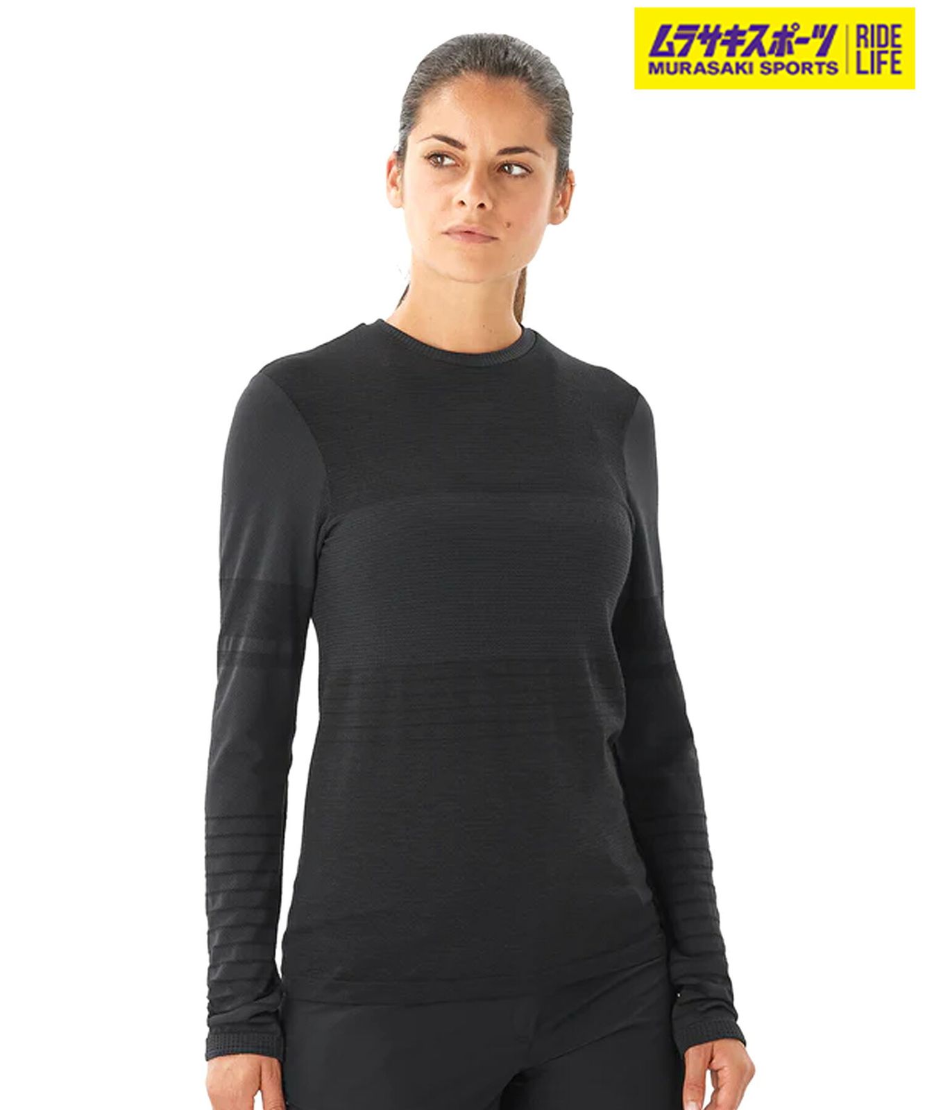 【ムラスポ公式】新品 SALOMON サロモン スノーボード インナーウェア レディース INW ESSENTIAL WOOL LS TOP ムラサキスポーツ 24-25モデル LL L21