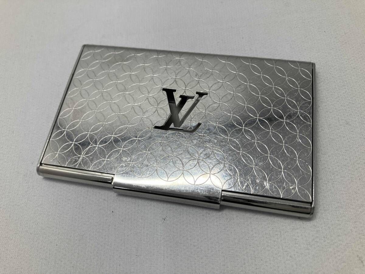 LOUIS VUITTON ルイ ヴィトン ポルト カルト シャンゼリゼ カード名刺入れ シルバー メタル M65227