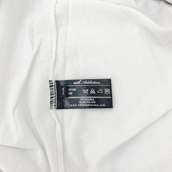 14th Addiction プリント パンク ロック Tシャツ カットソー