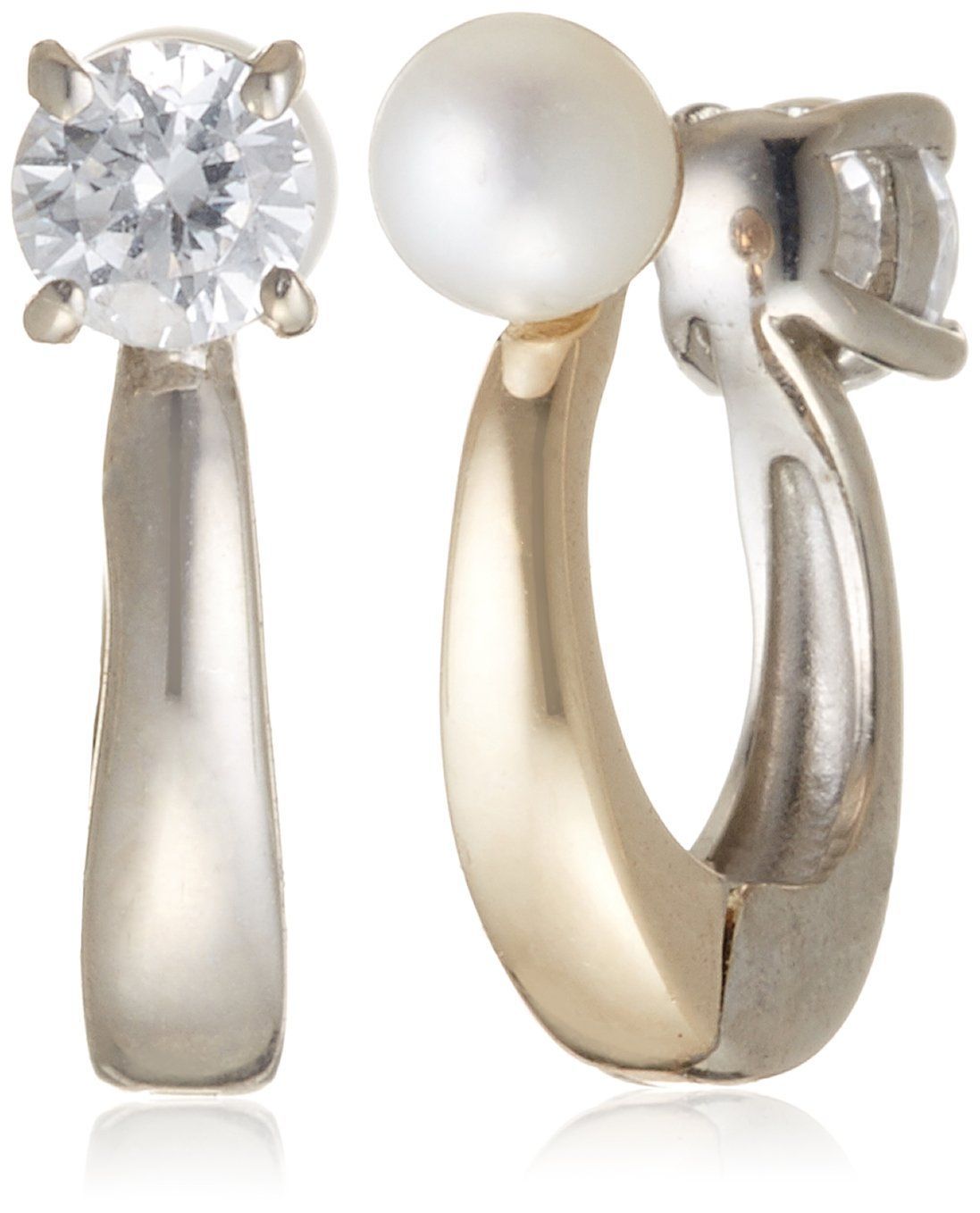 K10YG WGニュークリップイヤリング D-COLLECTION NCP-1 ディー