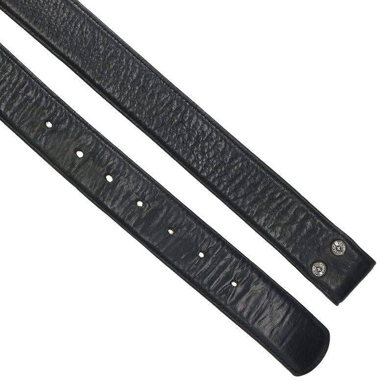クロムハーツ 1.0 STRAP/1inchスクロールレーベルリベッツ レザー