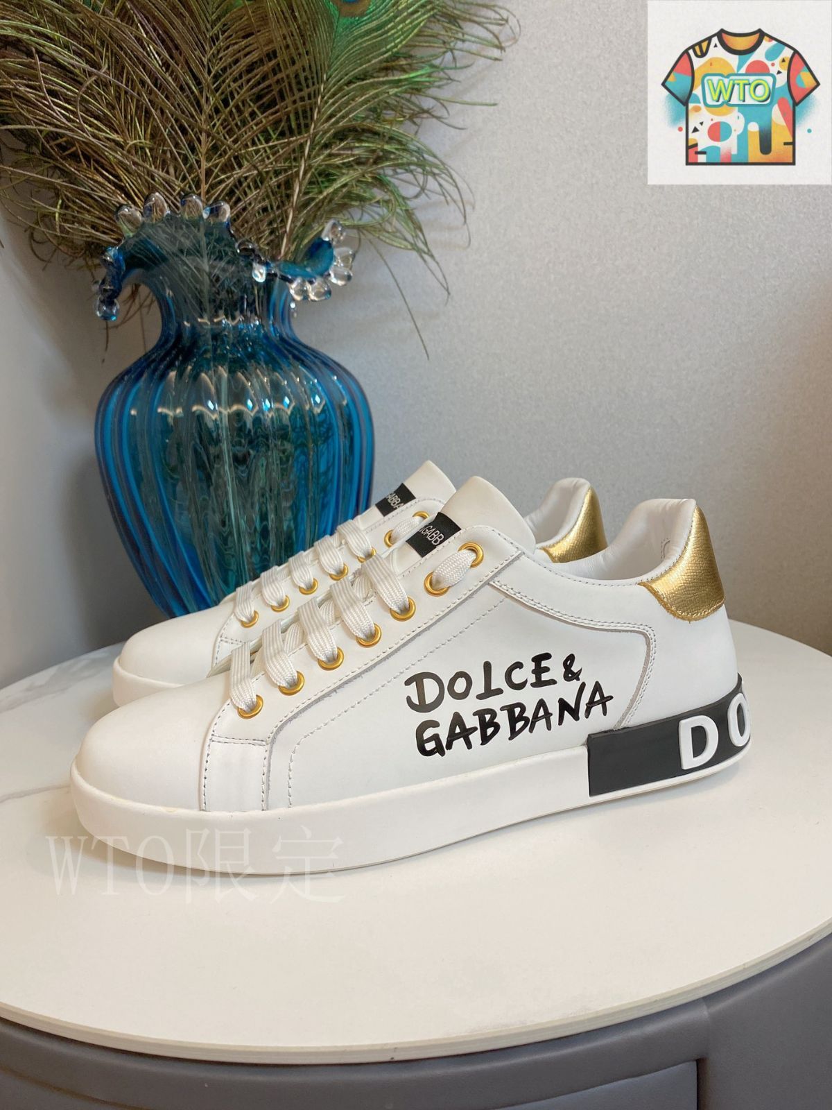 ドルガバ　スニーカー　D &G DOLCE&GABBANA - DG SUPER KING 定価 12万円 シルバー希少 確実