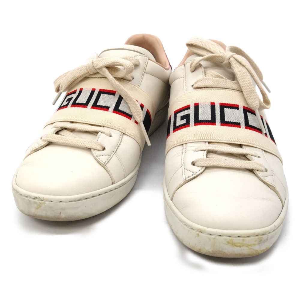 GUCCI (グッチ) ACE エース ストライプ ローカットスニーカー ホワイト 525269 レディース - メルカリ